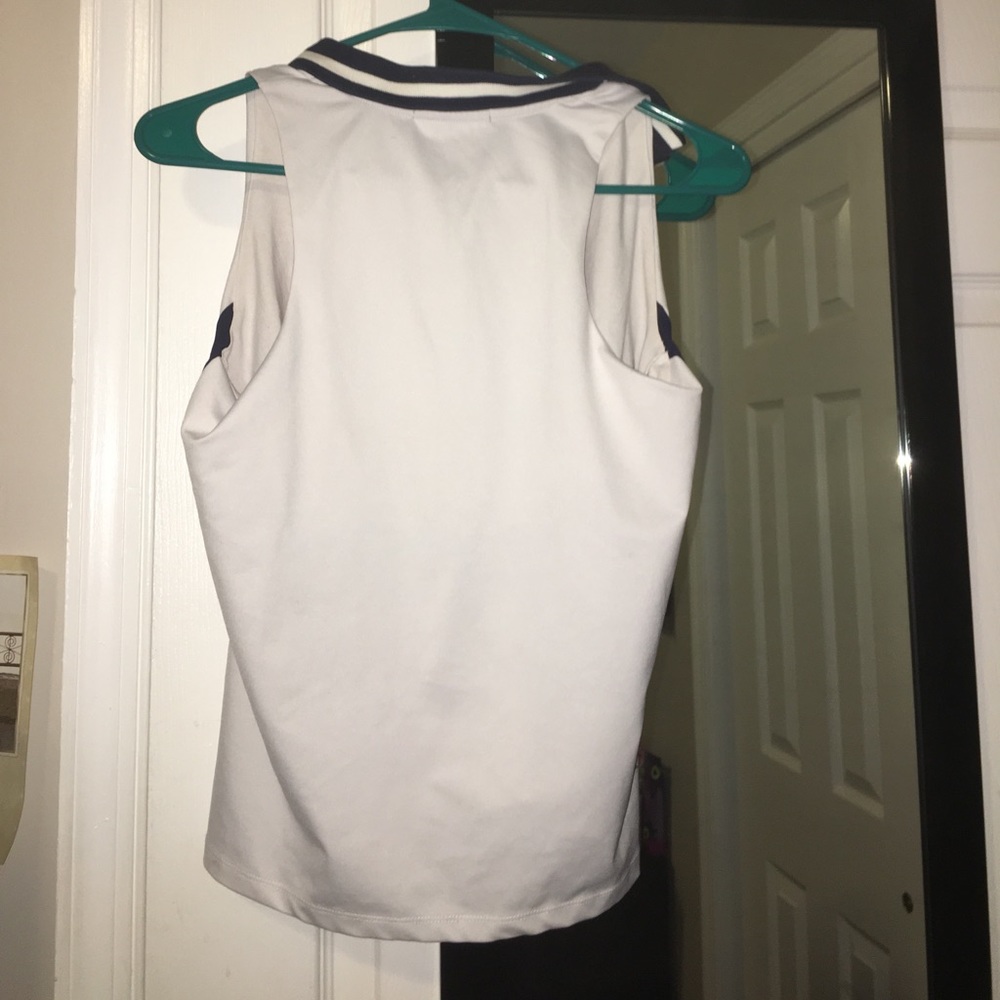 White Ralph Lauren tennis workout shirt w/ bra - Picture 3 of 4